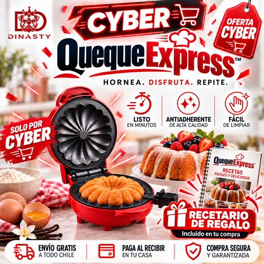 QuequeExpress™ | CYBER: Prepara queques en casa + RECETARIO DE REGALO 🎁